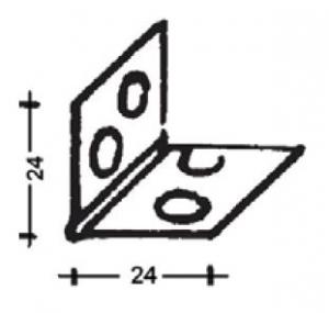 Profile gips carton - Profil Knauf coltar din aluminiu perforat 25 x 25 mm